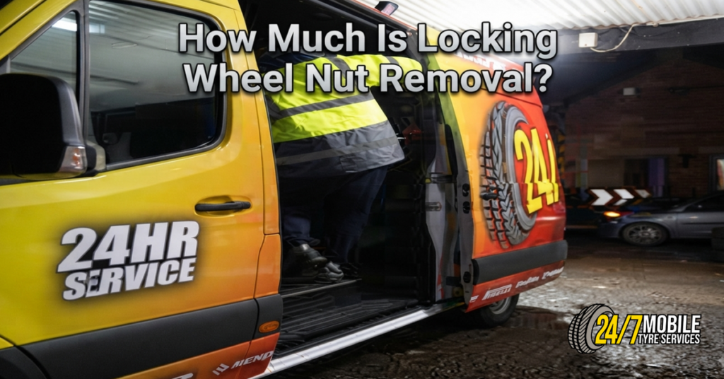 Locking wheel nut removal service on a car wheel in Glasgow